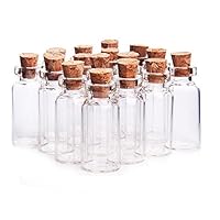 YFZYT 100 Pièces 1ml Petits Bocaux Transparents 11 X 22 Mm