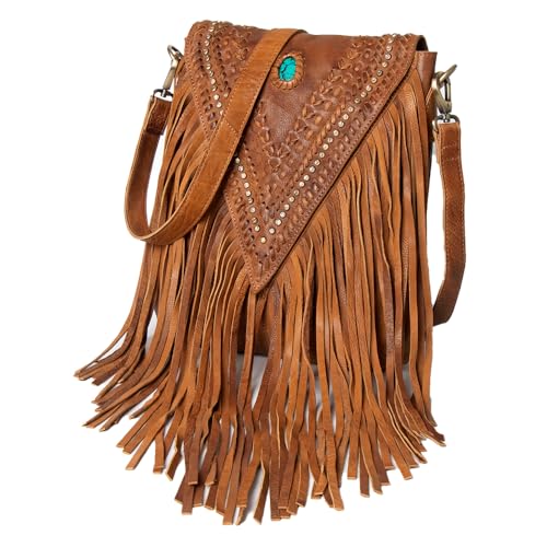American Darling Messenger Full Grain Genuine Leather Western Women Bag Handbag Purse | Cute