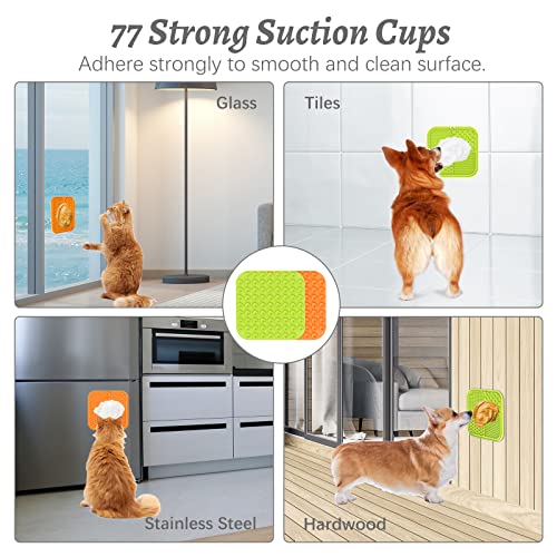 Mateeylife Licking Mats For Dogs And Cats, Premium Lick Pad With Suction Cups For Dog Anxiety Relief, Dog Puzzle Enrichment Toys For Boredom Reducer, Dog Food Mat Perfect For Bathing Grooming #TOP4