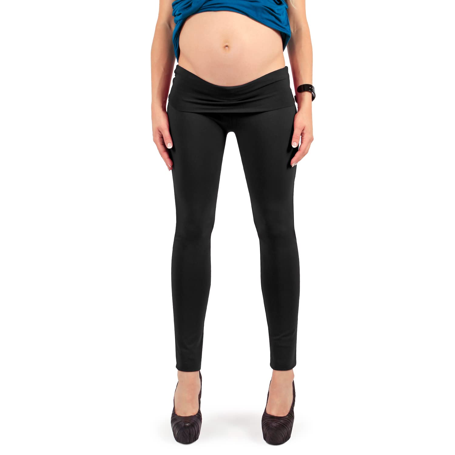 Vienna - Leggings de Maternidad Afelpado y Cálido, Ideal para el Invierno - Made in Italy