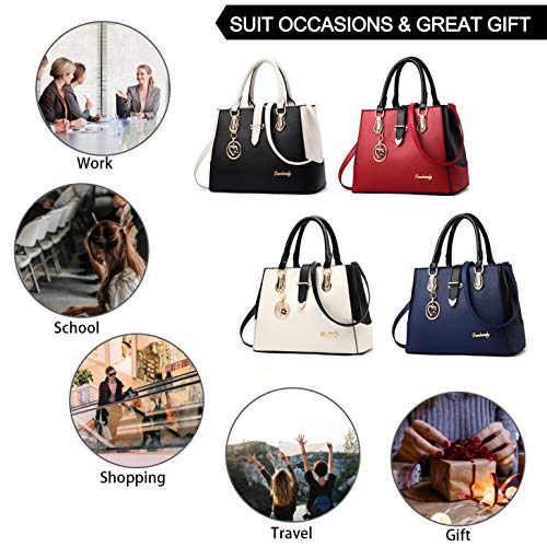 Bolso de mano mujer, tote grande con asa superior miniatura 7