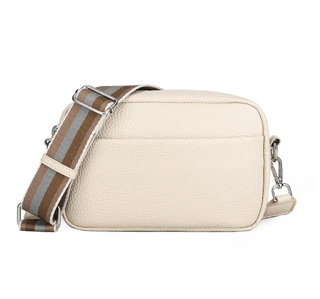 Crossbody Bags For Women And Girls | Biege Color Sling Bag, White-image-9