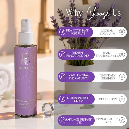Image of BSOUL Air Freshener Spray 100 ML Pack Of 2 Lavender | Calming Floral Room & Nature Inspired Fragrance for Car Non-Toxic & Long-Lasting Room Freshener