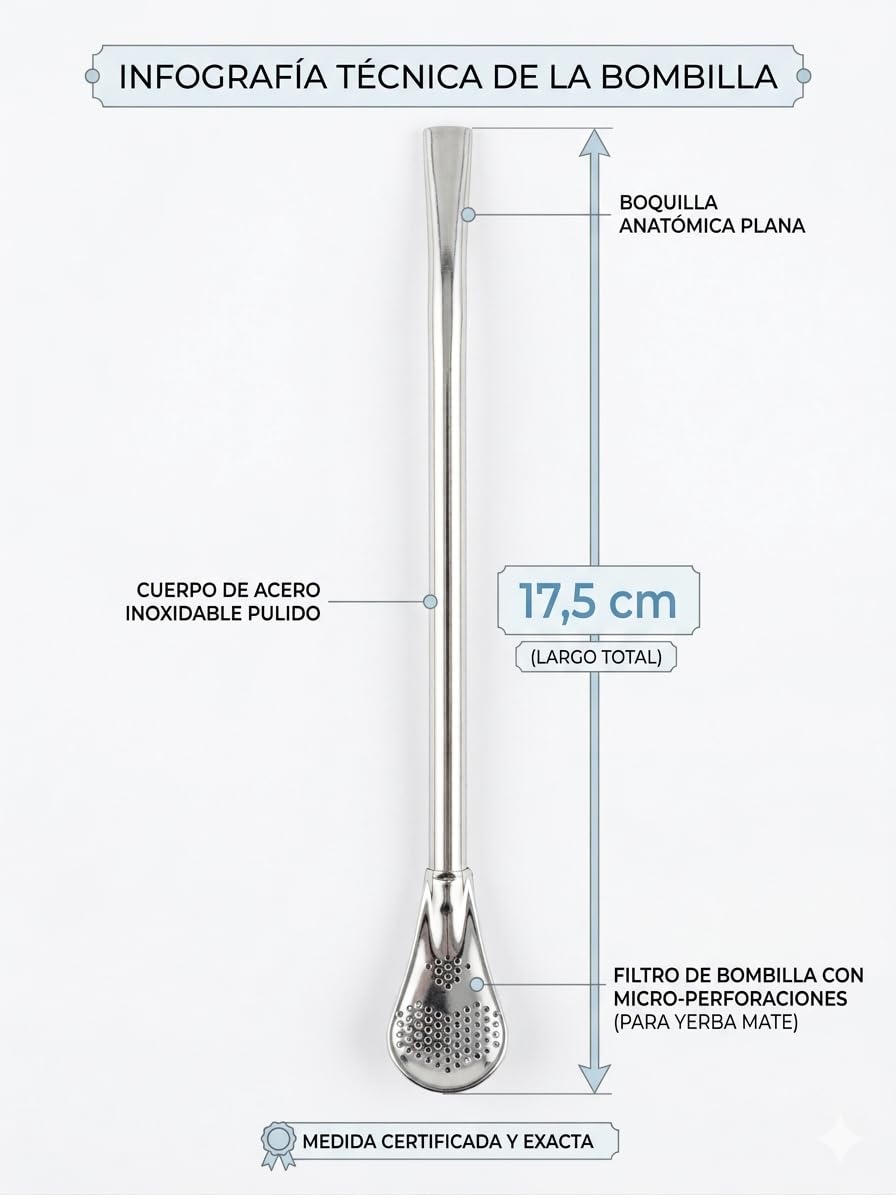 Set Mate Argentino Professionale: Bicchiere Termico in Acciaio Inox Opaco con Bombilla Inclusa (Verde Militare)