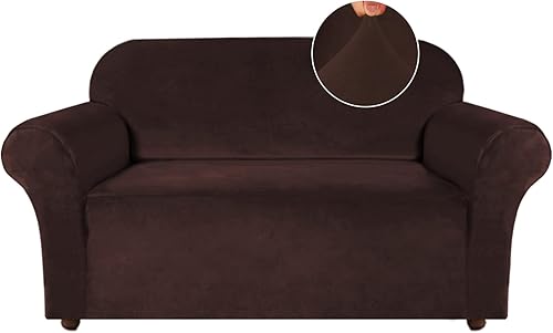 Miniatura 18 de Turquoize Funda elástica de terciopelo para silla, fundas para sofá, funda para silla de sala de estar, funda para sillón con brazos, funda para
