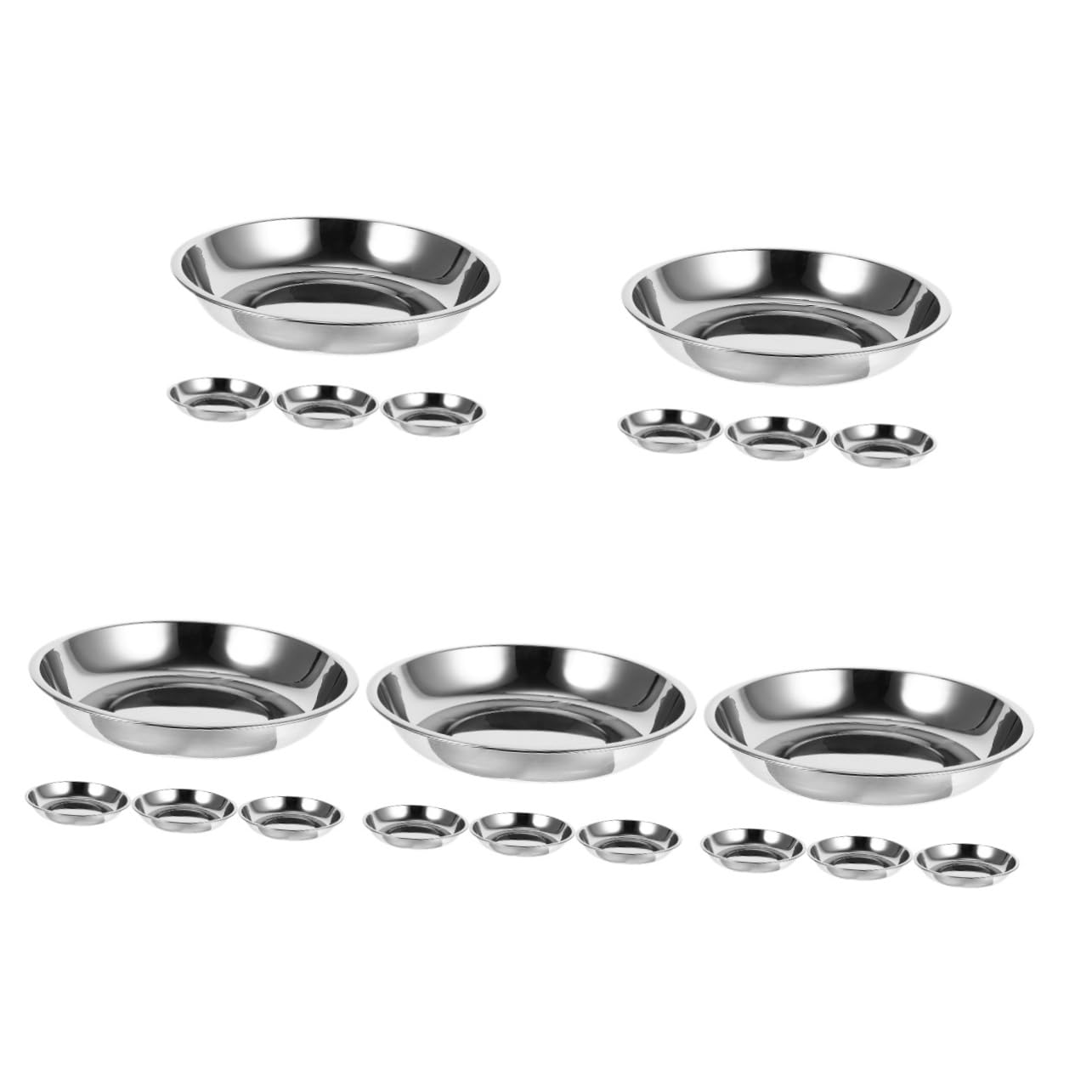POPETPOP 20 Pezzi Ciotola Per Gatti In Acciaio Inossidabile Ciotola Per Cani In Acciaio Inox Ciotole In Acciaio Inossidabile Per Cani Ciotole Per Cibo Per Gatti In