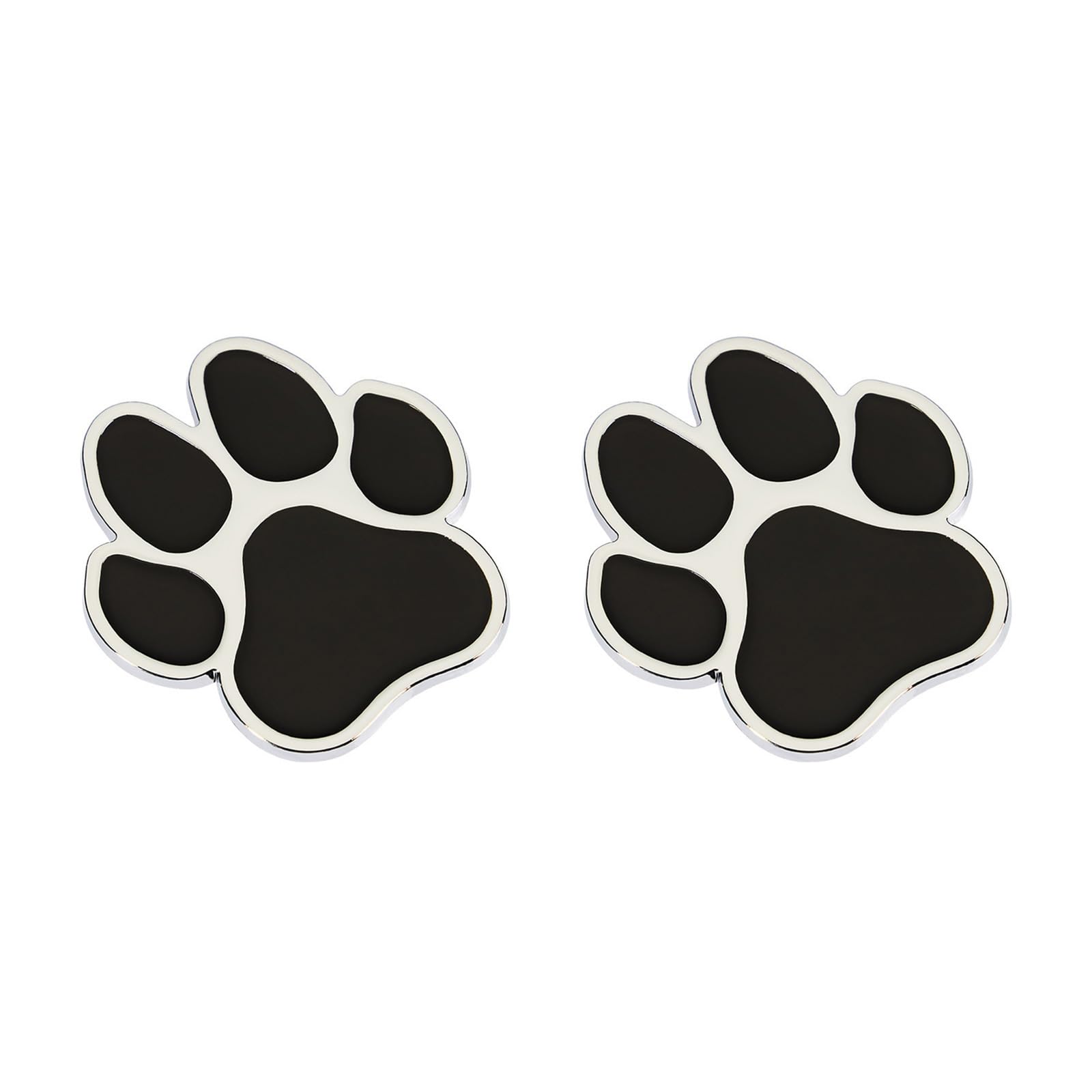 1 Pair Zinc Alloy 3D Animal Paw Decal for Car Exterior Decoration Perfect for Auto and Motorcycle Stand Out from Others Metal Mixture Vehicle Decal
