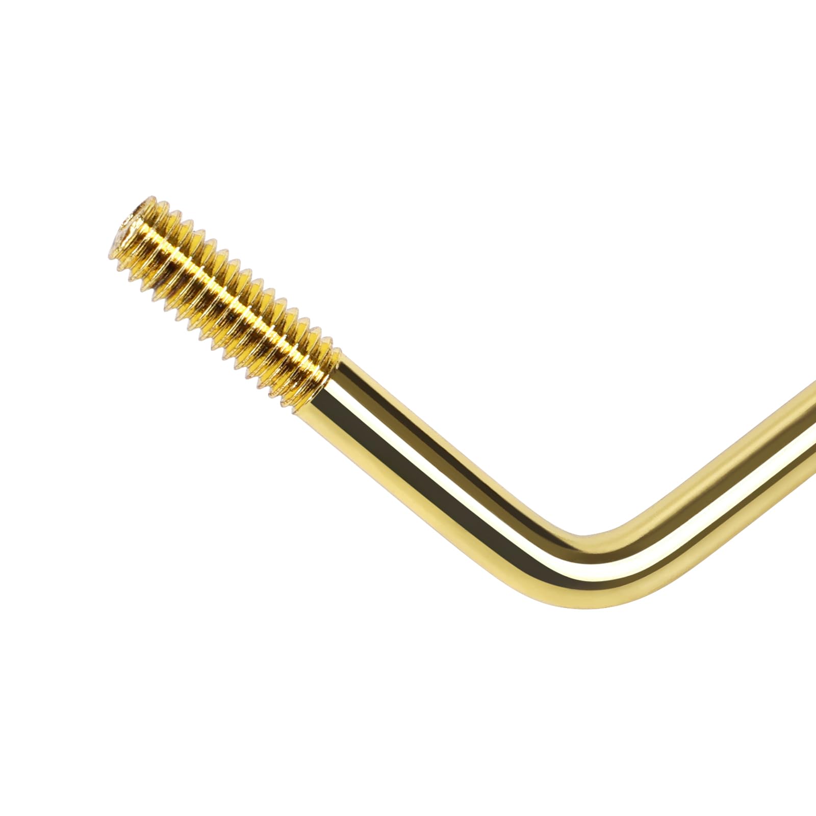 Banworks Electric Guitar Tremolo Arm Metric M6 Whammy Bar with 5.8mm (15/64") Thread for Tremolo Bridges of Squier Strat ST Guitars Made in China and Indonesia JT/YB-01 Golden with Black Tip - Image 4