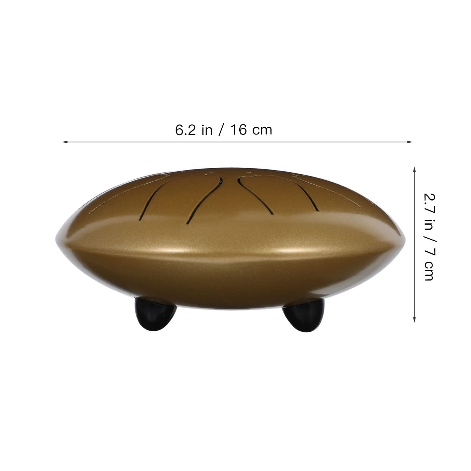 Toyvian Tamburo Mano da Tamburo Toni Scala Portatile Bacchette Incluse Strumento Musicale Elegante per Educazione e Relax