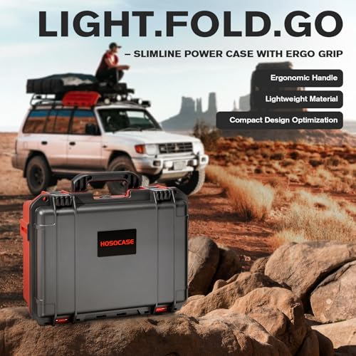Image of Case for NOCO Boost X GBX75 GB70 - Waterproof Carrying Box with Custom Foam | for 2000A /2500A UltraSafe Jump Starter Charger Cable Accessories, Portable Storage Box for Emergency Travel Trip, Case Only
