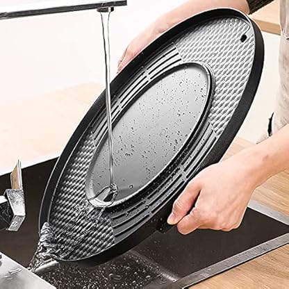 2-in-1 Hot Pot mit Grill, Elektrischer Hot Pot, Hotpot Pot Electric Grill, Electric Hot Pot und grill, Multifunktions Hot Pot und BBQ Tischgrill mit Abnehmbar Kochplatte, für 3-5 Personen, Schwarz – Bild 7