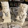 Groot formaat Foo Dog Standbeeld Paar Jade, Rijkdom Welvaart Feng Shui Groot formaat Foo Dog Standbeeld Paar Jade, Rijkdom Welvaart Feng Shui