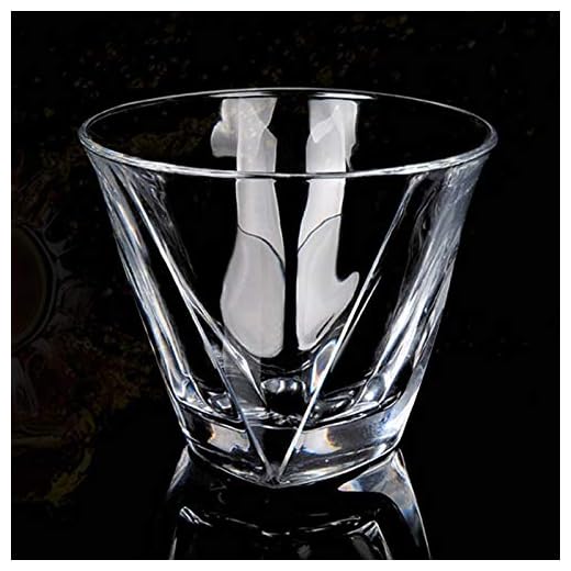 Vasos de whisky de cristal clásico soplado a mano, vasos de cristal grueso con base pesada, perfectos para cócteles de Bourbon y antiguos de 300 ml