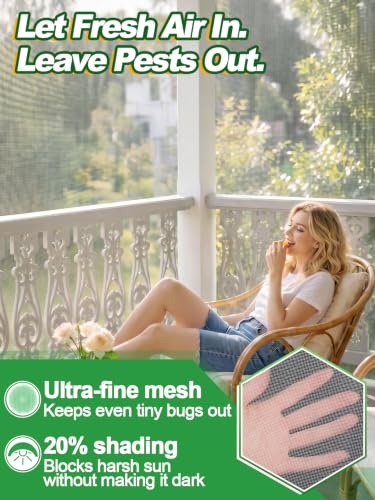 Image of 10x12ft Strong PP Nanocomposite Mosquito Net Garden Netting, White