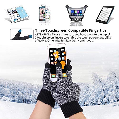 Winter Hats Scarf For Men With Touchscreen Gloves Warm Men's Scaves And Beanie Hat Themal Gloves Set #TOP2