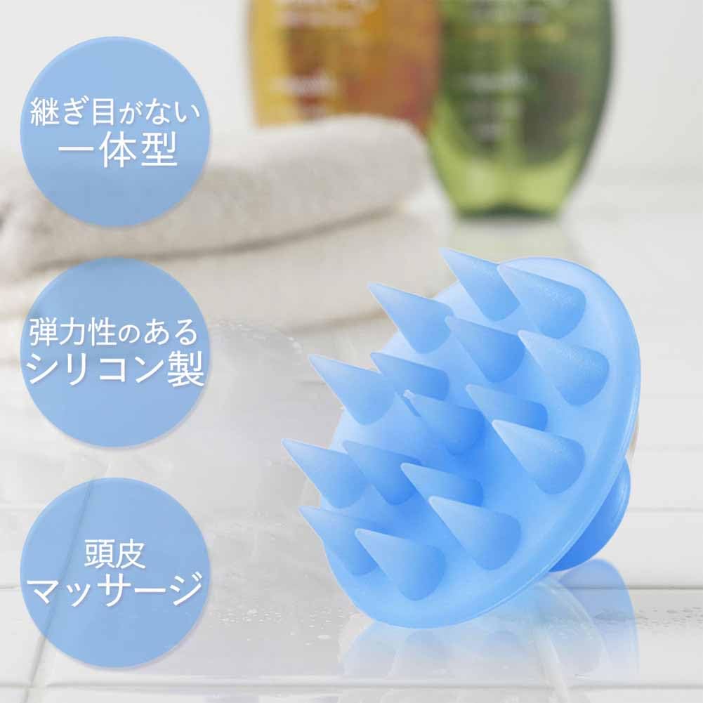 Amazon｜下村企販 シャンプーブラシ シリコン 【日本製】 女性用 男性 
