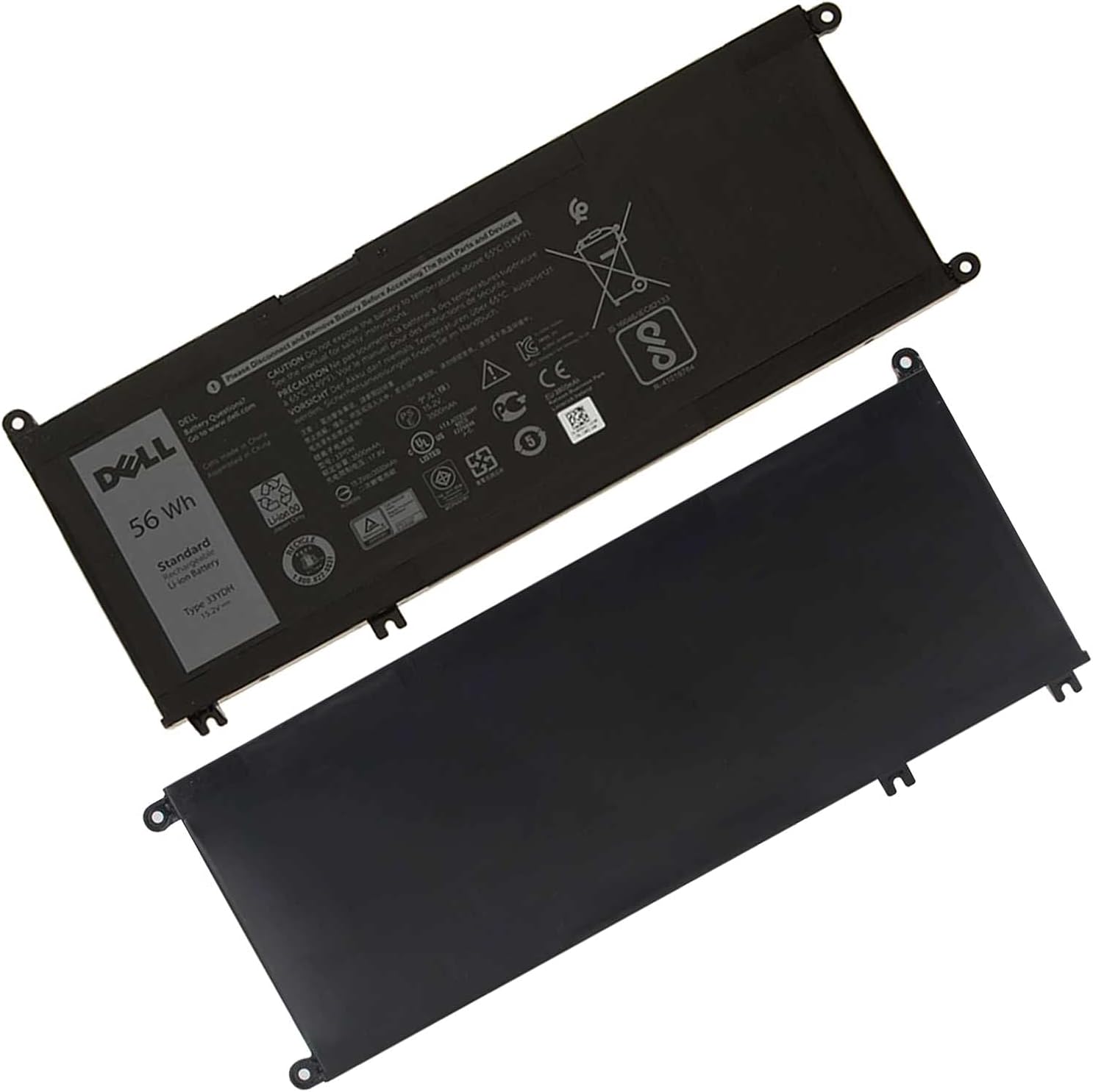 DELL 33YDH Laptop Battery for Dell Inspiron 15 7577 17 7000 7773 7778 7786 7779 for DELL G3 15 3579 G3 17 3779 G5 15 5587 G7 15 7588 Latitude 13 3380 14 3490 15 3590 3580 56Wh 15.2V PVHT1 81PF3
