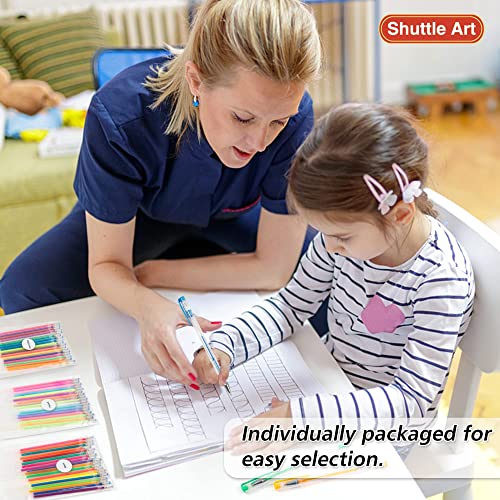 Shuttle Art Gel Pens Bundle, 120 Unique Colors (No Duplicates) Gel Pens Set + 120 Matched Gel Pen Refills, 7 Color Types For Kids Adults Coloring Books Drawing Doodling Crafts Scrapbooking #TOP4