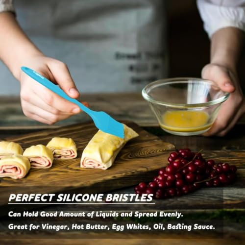 Image of Walfos Silicone Basting Pastry Brush, 600℉ Heat Resistant Pastry Brush for BBQ Grill Baking Kitchen Cooking, BPA Free and Dishwasher Safe
