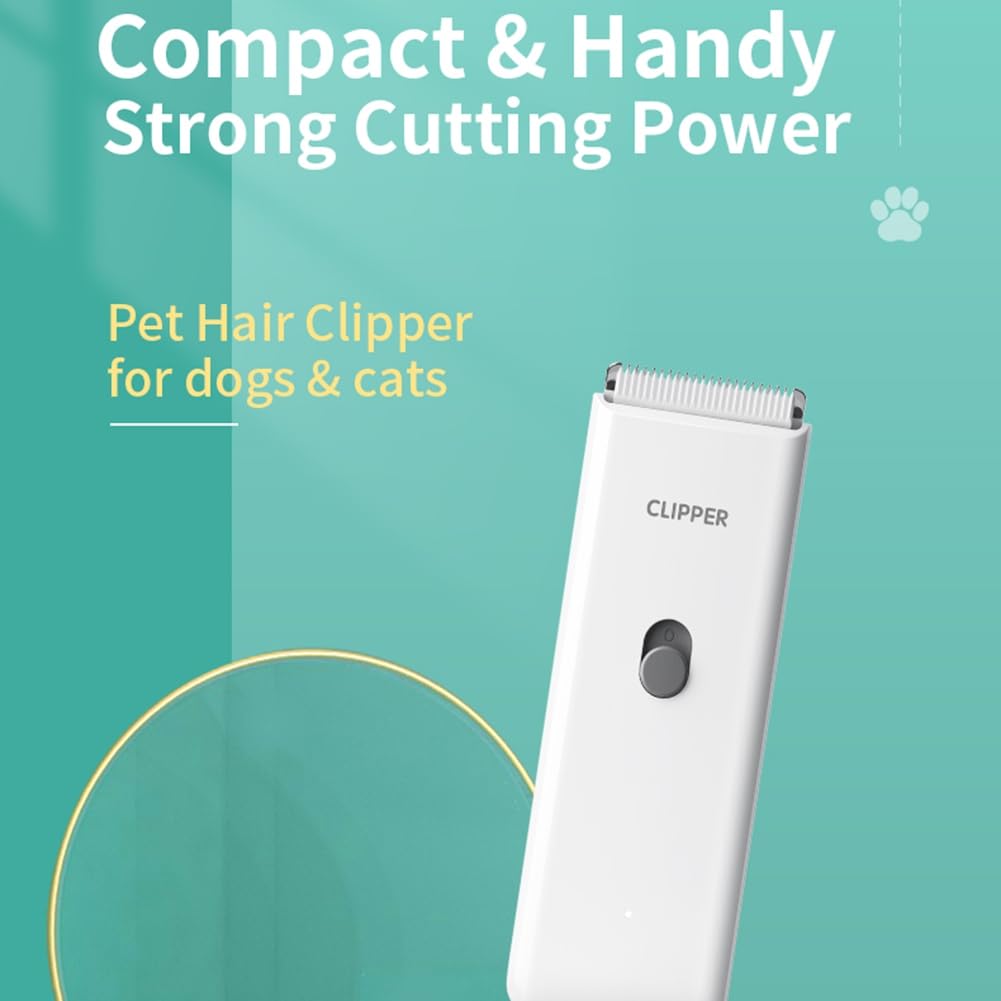 Peluquería de Mascotas Hospital Gatitos y Cachorros Silenciador Eléctrico Empuje Clippers Eléctrico Impermeable Afeitado Profesional Verde