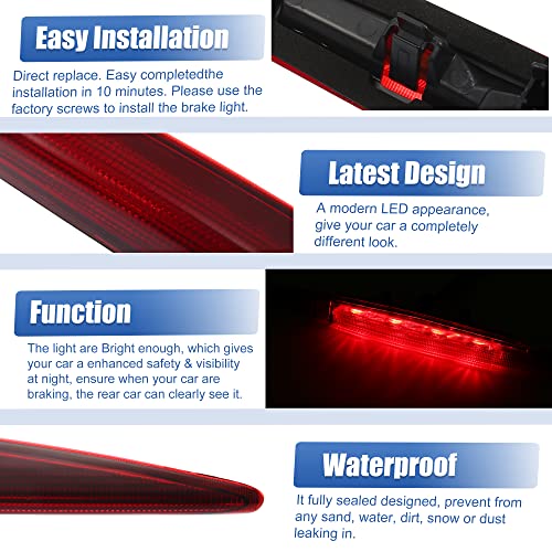 Luz de freno trasera para Honda CR-V 2012-2016 con óptica roja de alta densidad 3