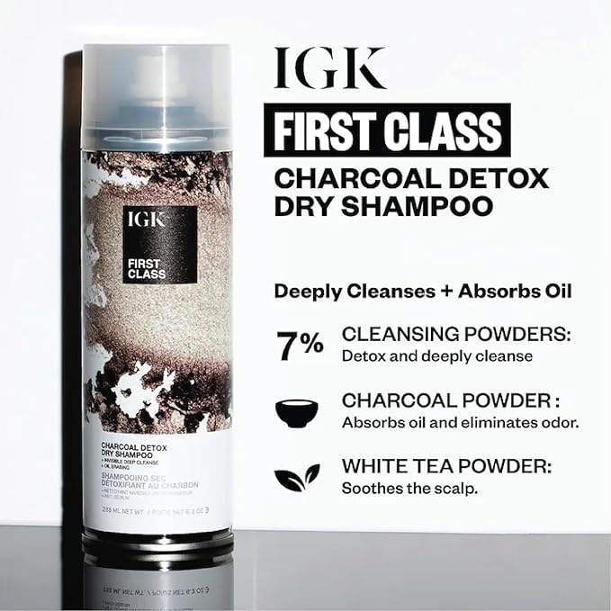 IGK Dry Shampoo Travel Size Variety Set | First Class, Jet Lag, Direct Flight | 3 Pack (2.0 oz each) - Image 5