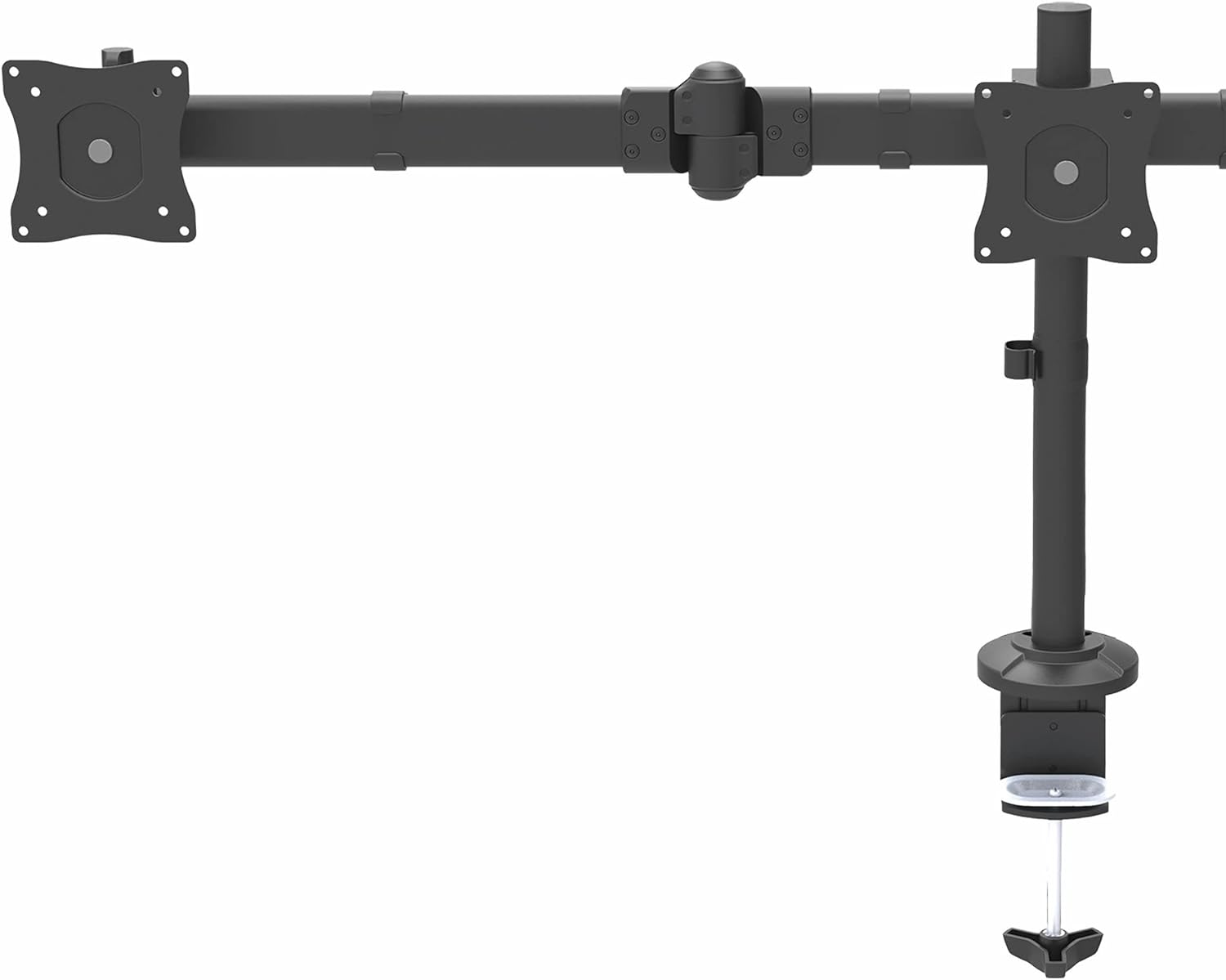 StarTech.com Desk Mount Triple Monitor Arm - Ergonomic VESA 3 Monitor Mount up to 27" - Articulating & Height Adjustable Pole Mount - Tilt/Swivel/Rotate LCD/LED Screen - Desk Clamp/Grommet (ARMTRIO)