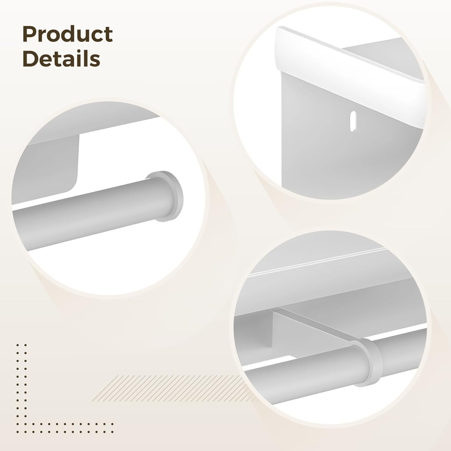 Toilet Paper Holder with Shelf, Wall-Mounted Design for Double Rolls, Quality Metal Construction with White Finish, 260Mm Shelf for Organized Bathroom