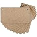 Creative Deco 10 x Große Holz-Platten Anhängers aus MDF mit Abgerundeten Ecken| 150 x 80 x 3-4 mm | Unlackierten Holz-Scheiben zum Aufhängen | Ideale Dekoration für Hochzeit, Weihnachten, Geburtstag