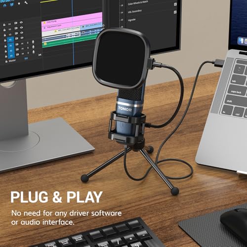 image for TONOR TC-777 Podcast Microphone, USB Computer Microphone, Cardioid Con