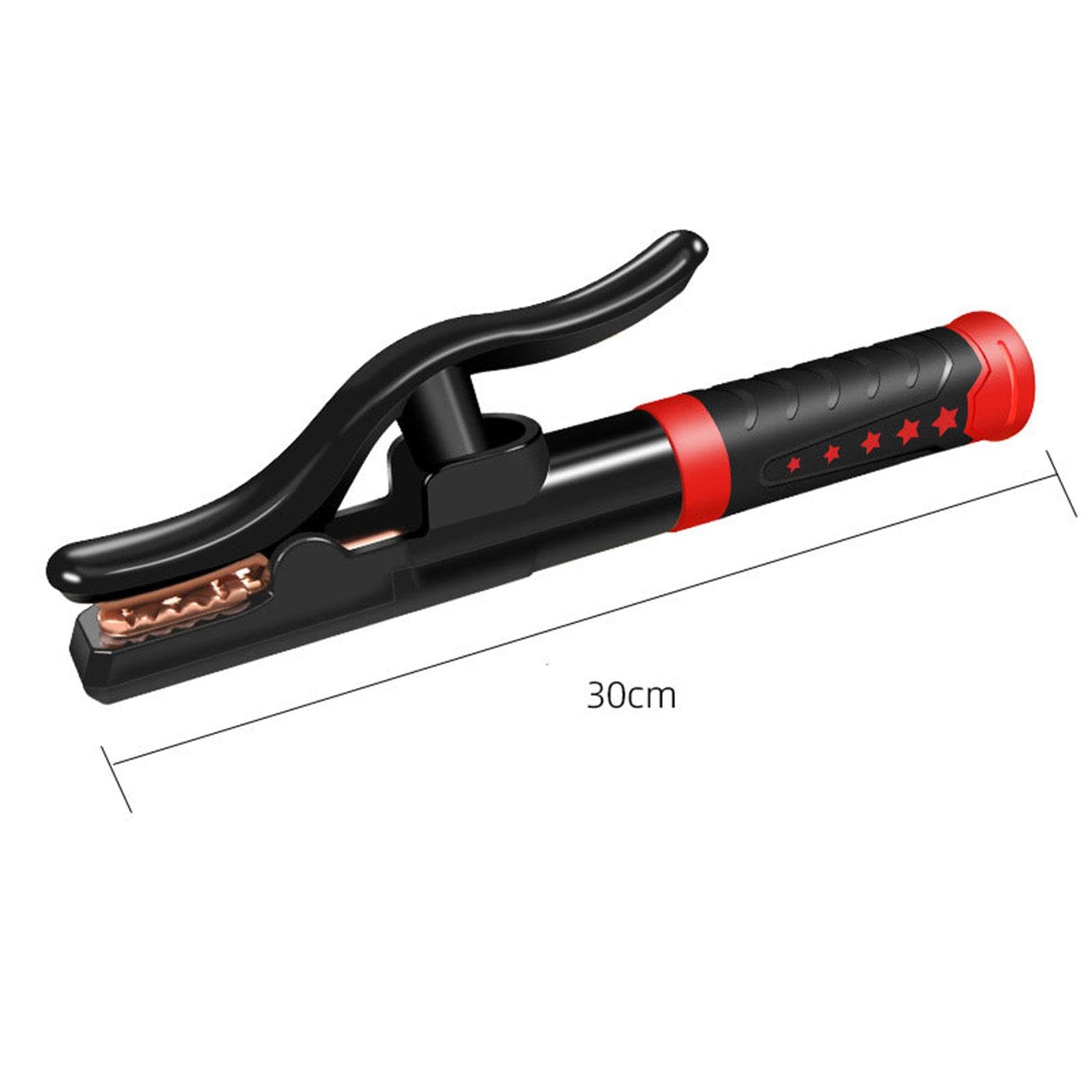 Garende Heavy Duty 1000Amp Welding Electrode Holder with Non-Slip Handle for Ship Operations, Red