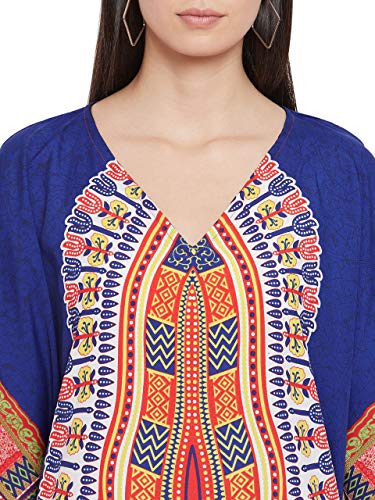 Image of Oussum Women Kaftan Plus Size Polyester Summer Lightweight Caftan Swimsuit Cover Ups Maxi African Mumu Lounge House Dress