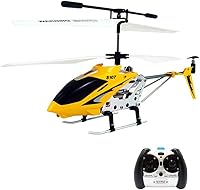 Vista 8 de Goolsky Helicóptero RC S107G, helicóptero de control remoto de 3 canales con giroscopio para principiantes (rojo)