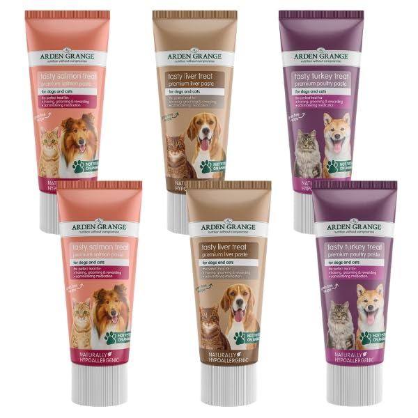 Liver Pâsté for Dogs & Cats – 6x75g Variety Pack (2 Turkey, 2 Salmon, 2 Liver) – Nutrient-Rich Treat & Training Aid | Baboo Store Ltd