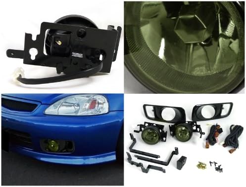 Spec-D Tuning LF-CV99GOEM Honda Civic Si Smoked Oem Style Fog Lights 99 00
