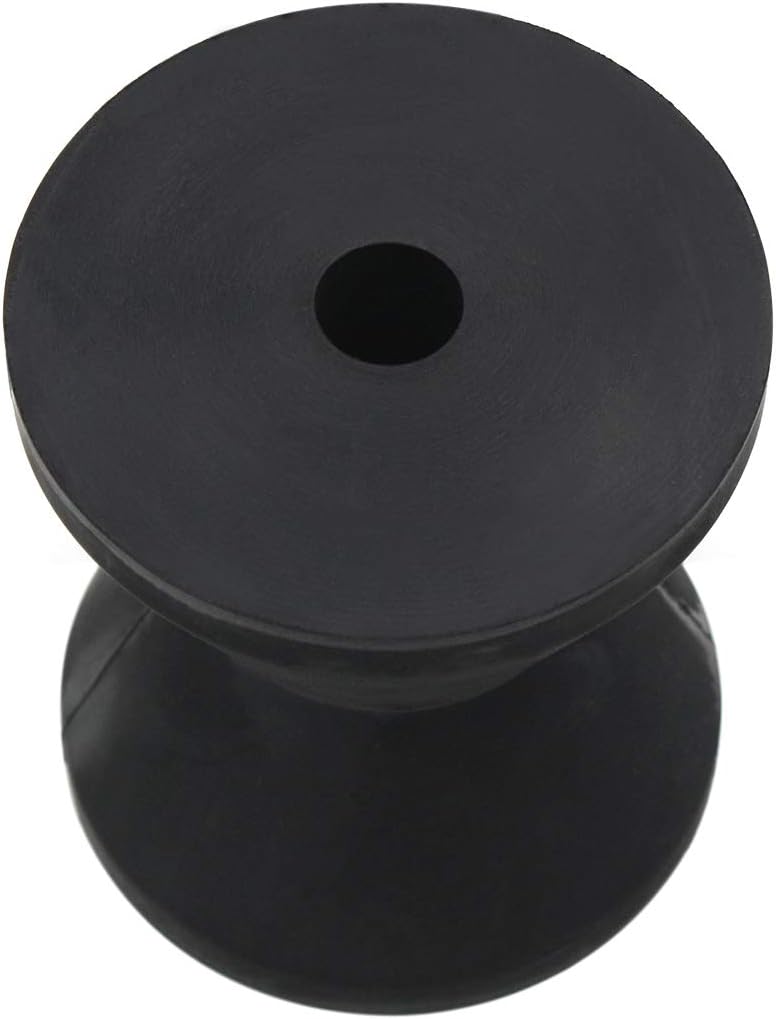 GHmarine Bow Stop Roller 4 Inch Mounting Width Boat Trailer Black Molded Rubber : Sports & Outdoors