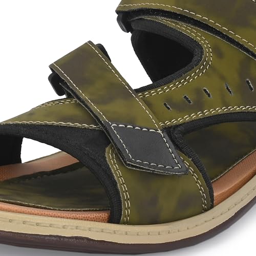 Image of Centrino Men's Sandal |leather sandals for office |New Fashion sandals for Men|Grip Insole for Stability | Comfortable Men Sandal with Premium Comfort & Quality (2029)