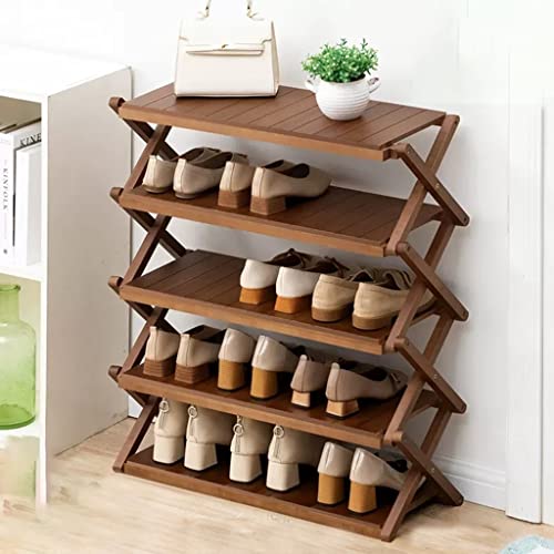 Étagère à chaussures étroite pour couloir encombré évitant le montage de meuble complexe