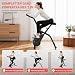 CURSOR Ergometer Hometrainer Fahrrad, Heimtrainer Fahrrad Klappbar 5-in-1 Indoor Bike, 16-Stufen Magnet-Widerstand, Cardio mit Pulsmessung & LED Display, Weicher Sitz, 136kg Belastbarkeit
