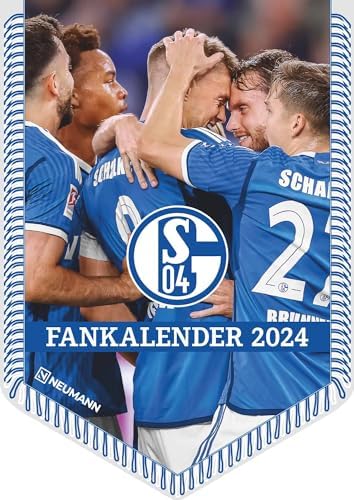 N NEUMANN VERLAGE FC Schalke 04 Wandkalender 2024, im Format 30 x 30 cm 