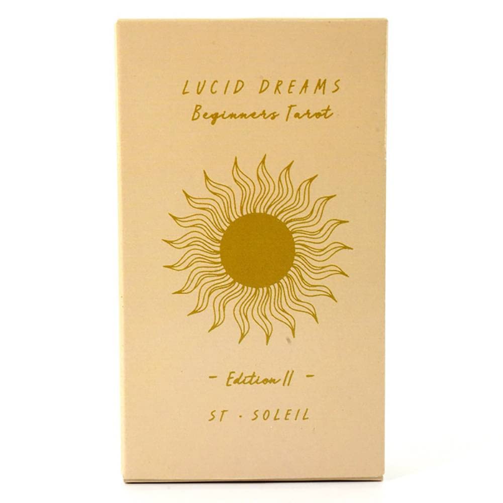 洋書 LUCID DREAMS BEGINNERS TAROT Lucid Dreams Beginners Tarot Deck With Keywords© • Beige {ED IV}