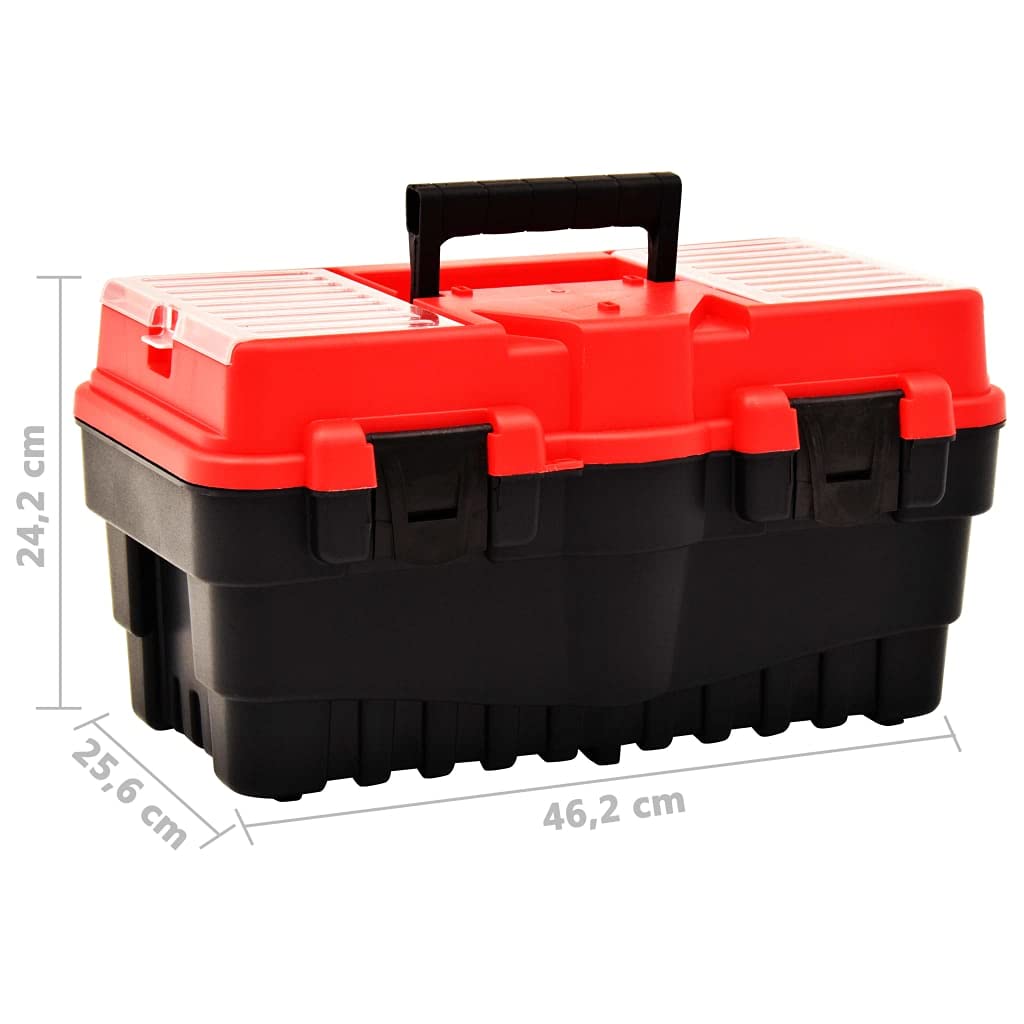 ShGaxin Cama de Herramientas, Carro De Herramientas, Organizador Herramientas, de plástico Rojo 462x256x242 mm