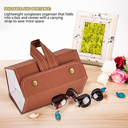 viagem para óculos sol para vários pares - Bolsa viagem organizadora óculos sol | Caixa porta-óculos