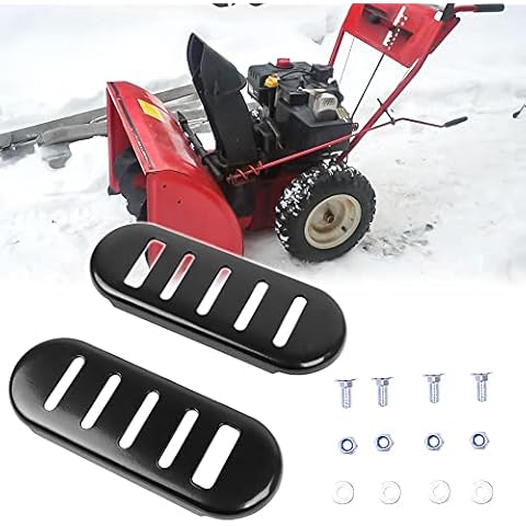 ELITEWILL 2Pcs Snowblower Skid Shoe Snow Thrower Slide Shoes Fit for MTD Cub Cadet Snowblower Replace OEM #784-5038A & #784-5038B Cover