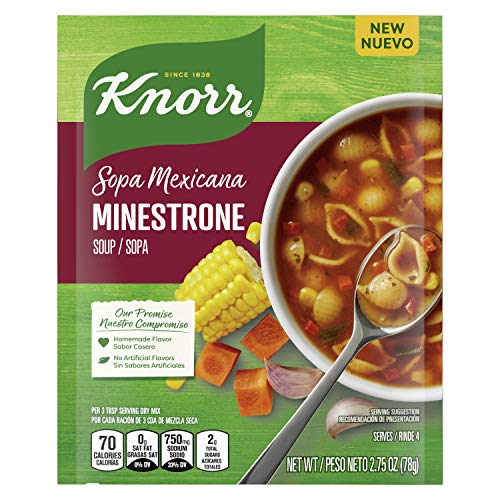 Knorr Sopa Mexicana/Mexican Soup Mix For A Warm Bowl of Soup or Simple Dinner Minestrone With No Artificial Flavors 2.75 OZ, Pack of 12