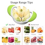 DDUP Apple Corer and Slicer- Fruit Cutter - Apple Divider - Wedger - Stainless Steel Slicer for Fruits - Vegetables- Ergonomic Handle- Easy Grip- 8 Sharp Blade & Slices(Green - Image 6