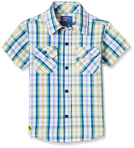 Nautinati Boys' 100% Cotton Woven Chequered Shirt main image 0