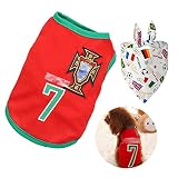 Dog Shirt Summer: Cute Dog Clothes for Small Dogs Girl Boy Dog Soccer Jersey Football Costumes Sport