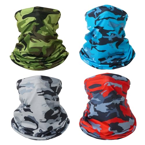 KEYRI 4 Piezas Pañuelo de Hombre Mujer Calentador de Cuello