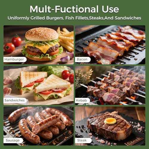 image for XUDAKAIXIN Cast Iron Smash Burger Press 7.1